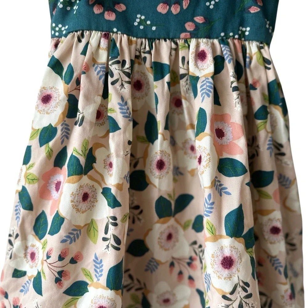 Floral Girls Jumper Dress - Picture 5 of 10